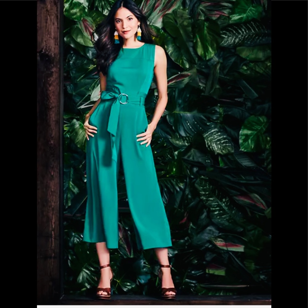 New York & Company Paperbag Waist Jumpsuit